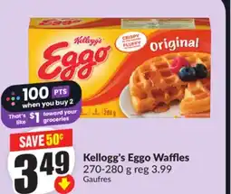 FreshCo Kellogg's Eggo Waffles 270-280 g offer