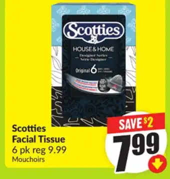 FreshCo Scotties Facial Tissue 6pk offer