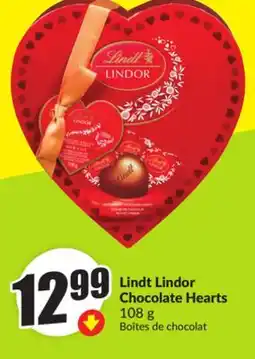 FreshCo Lindt Lindor Chocolate Hearts 108 g offer