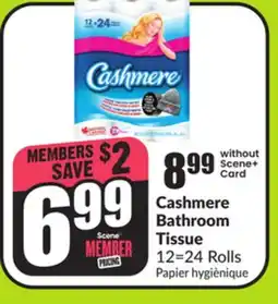 FreshCo Cashmere Bathroom Tissue 12=24 Rolls offer