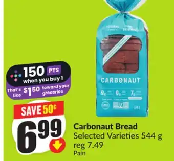 FreshCo Carbonaut Bread Selected Varieties 544 g offer