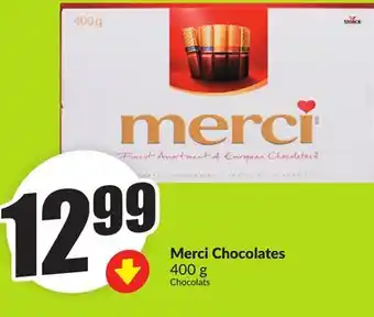 Chalo FreshCo Merci Chocolates 400 g offer