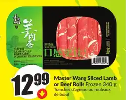 FreshCo Master Wang Sliced Lamb or Beef Rolls Frozen 340 g offer