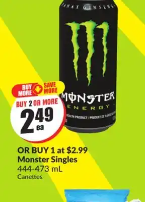 FreshCo Monster Singles 444-473mL offer