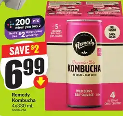 FreshCo Remedy Kombucha 4x330 mL offer