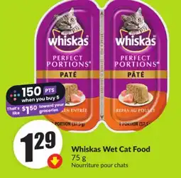 FreshCo Whiskas Wet Cat Food 75 g offer