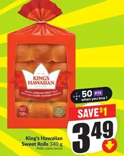 FreshCo King's Hawaiian Sweet Rolls 340g offer