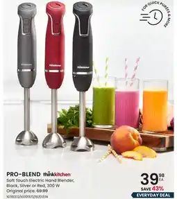 Stokes Pro-Blend Soft touch Electric Hand Blender, Black Silver or red offer