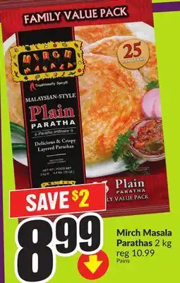 Chalo FreshCo Mirch Masala Parathas 2 kg offer