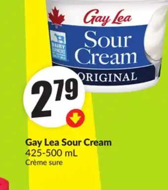 FreshCo Gay Lea Sour Cream 425-500 mL offer