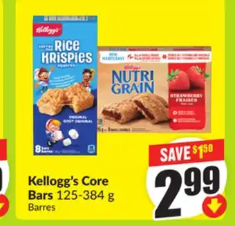 FreshCo Kellogg's Core Bars 125-384 g offer