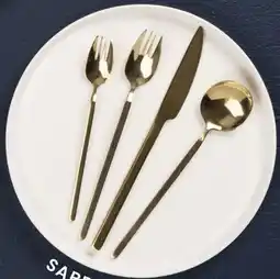 Stokes Sabrina: 16-Pc Golden Flatware Set offer