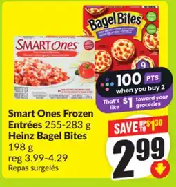 FreshCo Smart One Frozen Entrées 255-283 g Heinz Bagel Bites 198 g offer