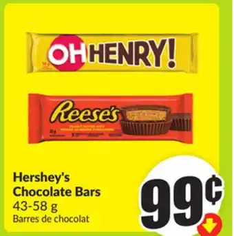 FreshCo Hershey's Chocolate Bars, 43-58g offer