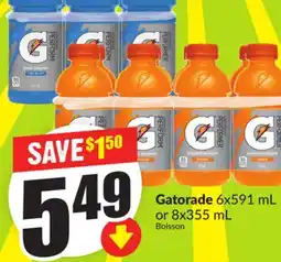 FreshCo Gatorade 6x591 mL or 8x355 mL offer