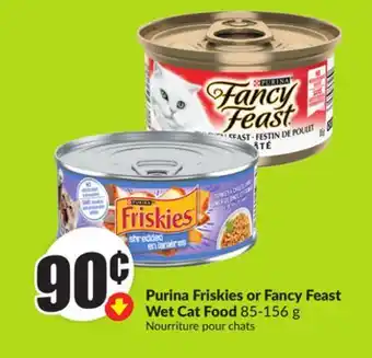 FreshCo Purina Friskies or Fancy Feast Wet Cat Food 85-156 g offer