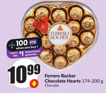 FreshCo Ferrero Rocher Chocolate Hearts 174-200 g offer