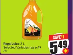 Chalo FreshCo Regal Juice 2 L Selected Varieties offer