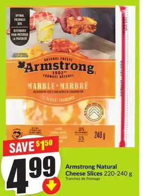 Chalo FreshCo Armstrong Natural Cheese Slices 220-240 g offer