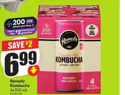 Chalo FreshCo Remedy Kombucha 4x330 mL offer