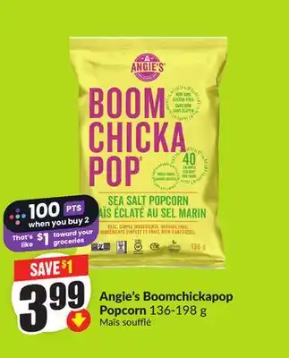 Chalo FreshCo Angie's Boomchickapop Popcorn 136-198 g offer