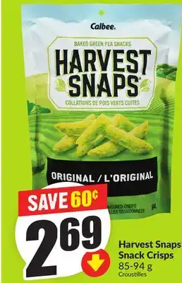 Chalo FreshCo Harvest Snaps Snack Crisps 85-94 g offer