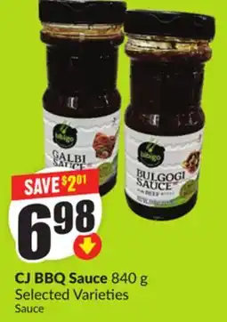 FreshCo CJ BBQ Sauce 840 g Selected Varieties offer