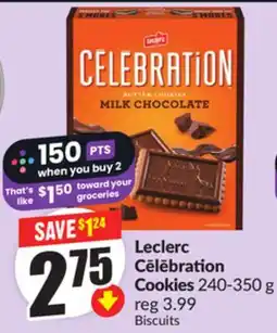 Chalo FreshCo Leclerc Cēlēbration Cookies 240-350 g offer