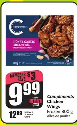 Chalo FreshCo Compliments Chicken Wings Frozen 800 g offer