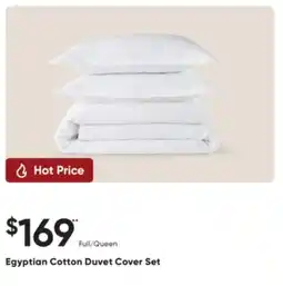 Sleep Country Egyptian Cotton Duvet Cover Set offer