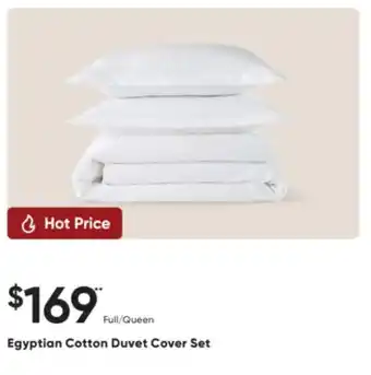 Sleep Country Egyptian Cotton Duvet Cover Set offer