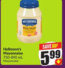 Chalo FreshCo Hellmann's Mayonnaise 750-890 mL offer