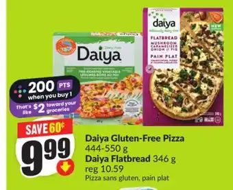 Chalo FreshCo Daiya Gluten free pizza 444-550 DAIYA FLATBREAD 346 G offer