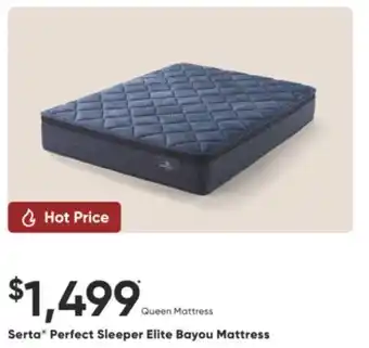 Sleep Country Serta Perfect Sleeper Elite Bayou Mattress offer