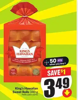 Chalo FreshCo King's Hawaiian Sweet Rolls 340 g offer