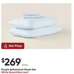 Sleep Country Purple Softstretch Sheet Set offer