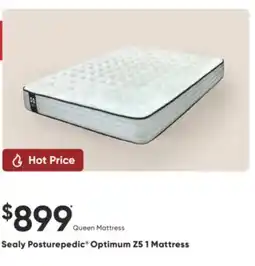 Sleep Country Sealy Posturepedic Optimum Z5 1 Mattress offer