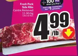 Chalo FreshCo Fresh Pork Side Ribs Centre Removed offer