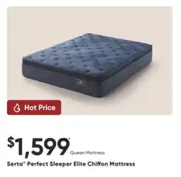 Sleep Country Serta Perfect Sleeper Elite Chiffon Mattress offer