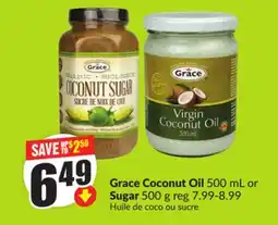 Chalo FreshCo Grace Coconut Oil 500 mL or Sugar 500 g offer