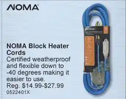 PartSource NOMA Block Heater Cords offer