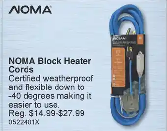 PartSource NOMA Block Heater Cords offer