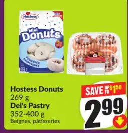 Chalo FreshCo Hostess Donuts 269 g Del's Pastry 352-400 g offer