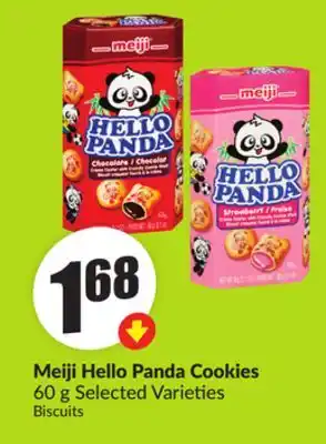 Chalo FreshCo Meiji Hello Panda Cookies 60 g Selected Varieties offer