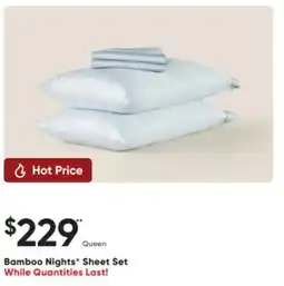 Sleep Country Bamboo Nights Sheet Set offer