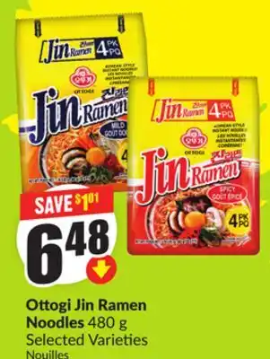 Chalo FreshCo Ottogi Jin Ramen Noodles 480 g Selected Varieties offer