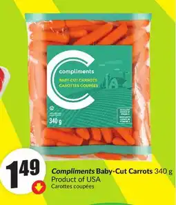 Chalo FreshCo Compliments Baby-Cut Carrots 340 g Product of USA offer