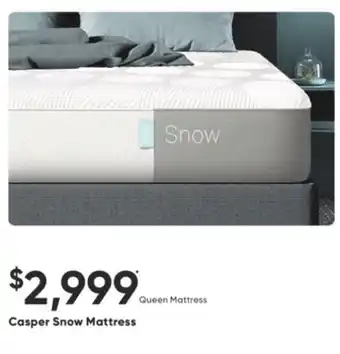 Sleep Country Casper Snow Mattress offer