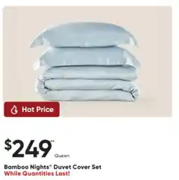 Sleep Country Bamboo Nights Duvet Cover Set offer