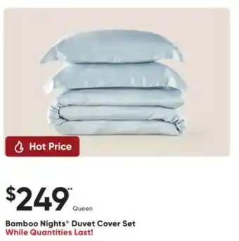 Sleep Country Bamboo Nights Duvet Cover Set offer